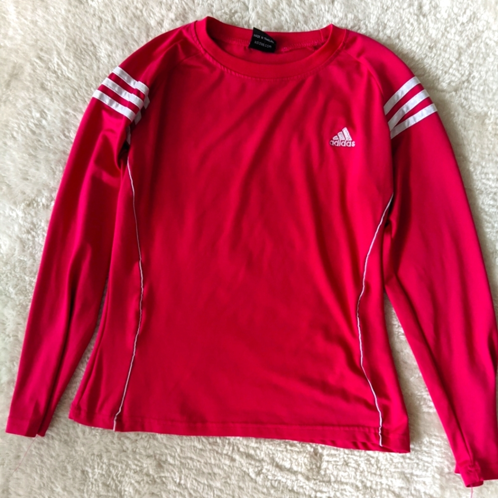 Adidas Pink Sleeve Athletic Top